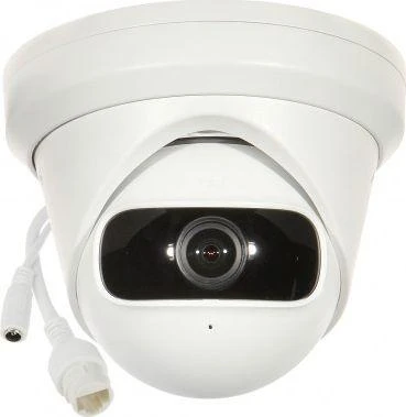 Hikvision IP kamera DS-2CD2345G0P-I F1.68 Dome, 4 MP, 1.68mm/F2.0, Maitinimas per Ethernet (PoE), H.264+, H.265+, Micro SD, maks. 256 GB