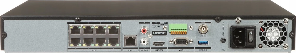 IP REGISTRATORIUS DS-7608NXI-I2/8P/S(E) 8 KANALŲ, 8 PoE ACUSENSE Hikvision