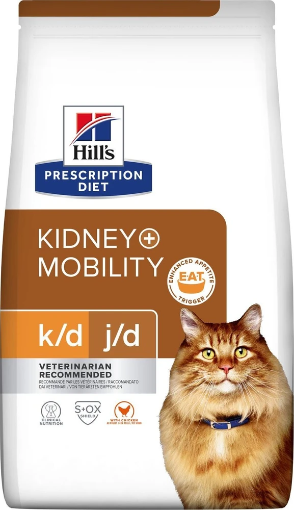 Sausas Kačių Maistas - Hill's Pd K/D Inkstų + Judrumo Vištiena 3 Kg