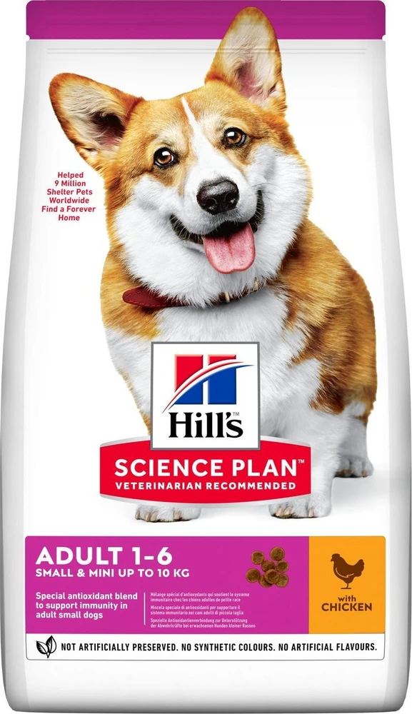Hill's Dog Science Plan Adult Small & Miniature vištiena & kalakutiena sausas Maistas šunims 6kg
