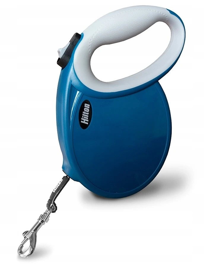HILTON Smart dog L (30kg) - retractable pavadėlis - navy-pilkas - 5 m