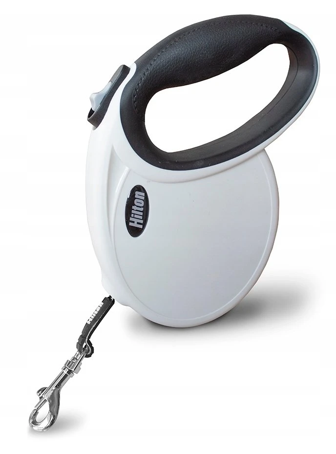 HILTON Smart dog M (20kg) - retractable pavadėlis - baltas-juodas - 4 m