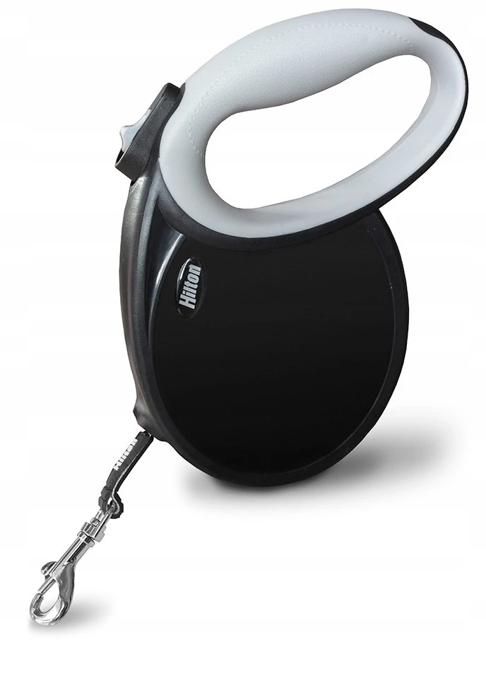 HILTON Smart dog XL (40kg) - retractable pavadėlis - juodas-pilkas - 7 m