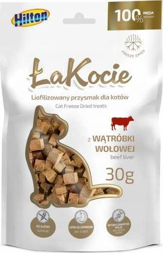 HILTON ŁaKocie liofilizuotos jautienos kepenėlės katėms – skanėstai – 30 g