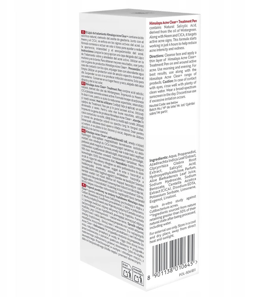 Himalaya HIMALAYA Acne Clear Priemonė nuo spuogų ir bėrimų 15 ml