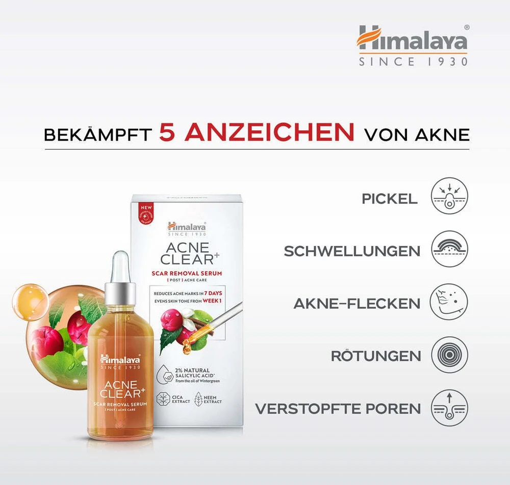 Himalaya HIMALAYA Acne Clear+ Serumas nuo spuogų likusių randų 30 ml