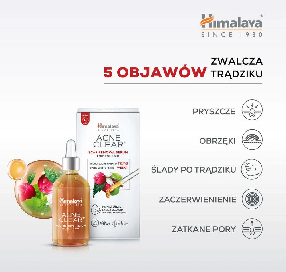 Himalaya HIMALAYA Acne Clear+ Serumas nuo spuogų likusių randų 30 ml