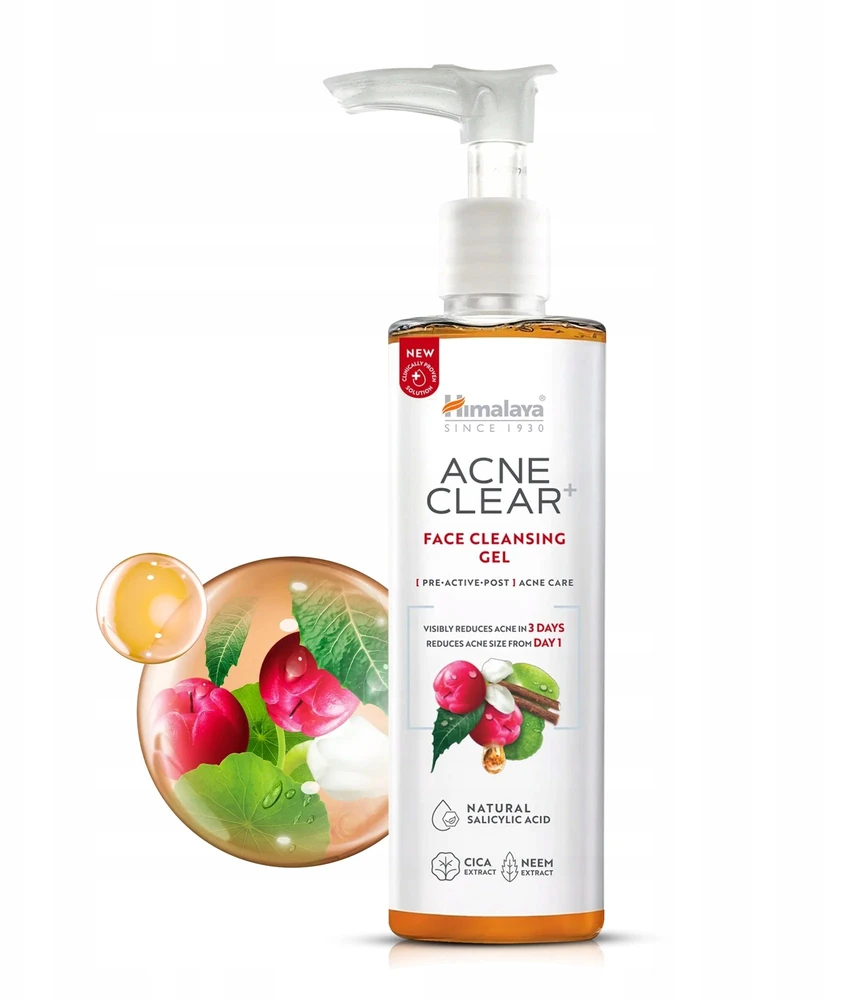 Himalaya HIMALAYA Acne Clear+ Veido gelis nuo spuogų 200 ml