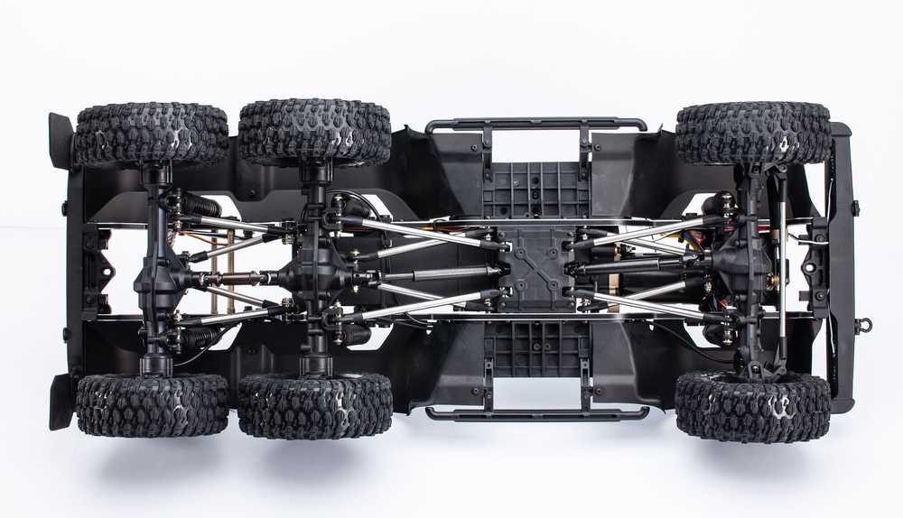 Himoto Amewi RC Auto AMXRock RCX10.3P Crawler 6x6 Pickup grau /14+