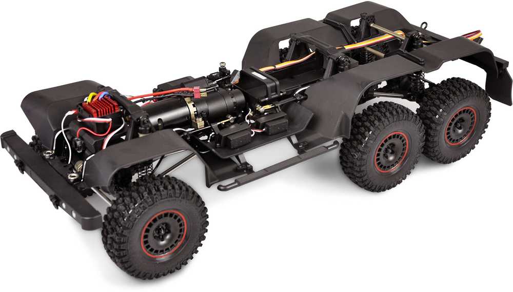 Himoto Amewi RC Auto AMXRock RCX10.3P Crawler 6x6 Pickup grau /14+