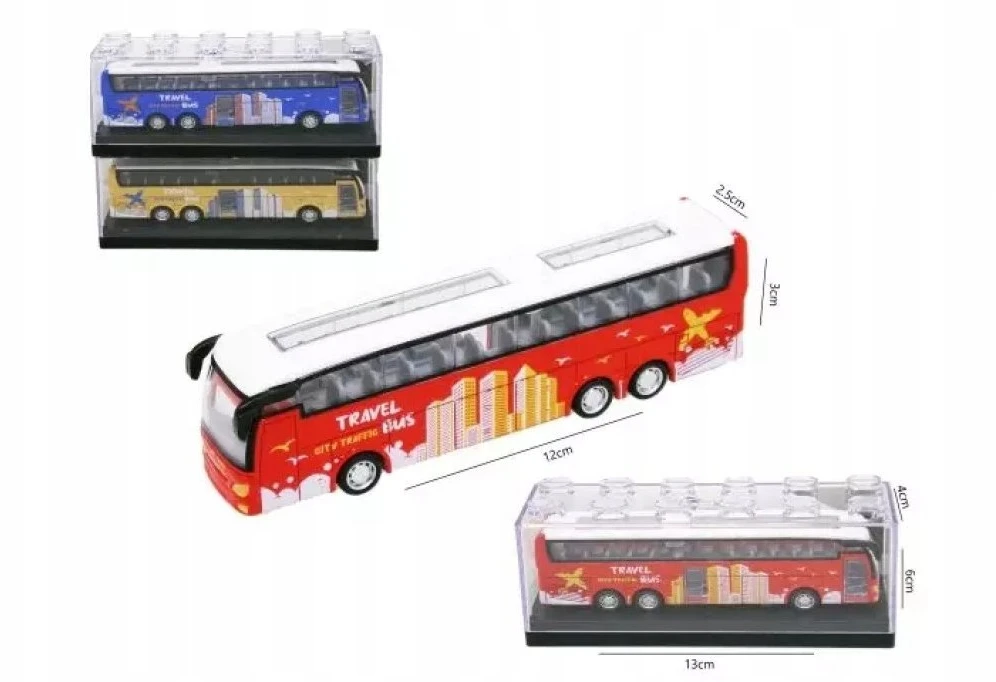 Hipo Autobus 12cm dėžutėje 2rodz 6kol HX230 52831