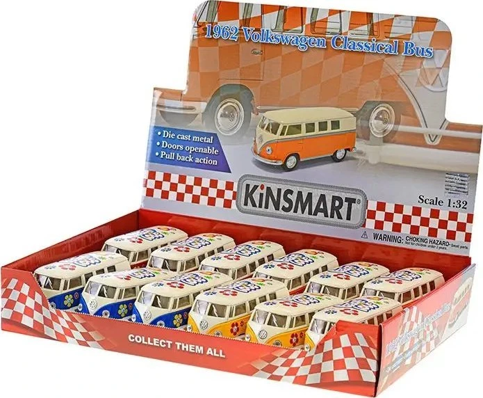Hipo Automobilis VW Classical 1962 autobusas dažytas 1:32 520020