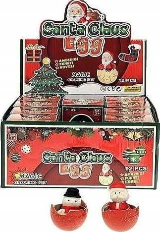 Hipo kiaušinį auginantis Kalėdų Senelis/Sniego senis 6 cm 621717 03980