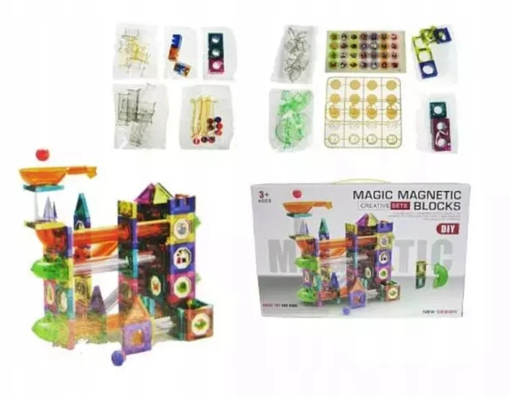 Hipo Klocki magnetyczne tor dla kulek126el H13445 41569
