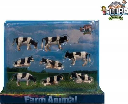 Hipo Hippo Farma Cows 1:87 juoda balta 8vnt 571878 51348