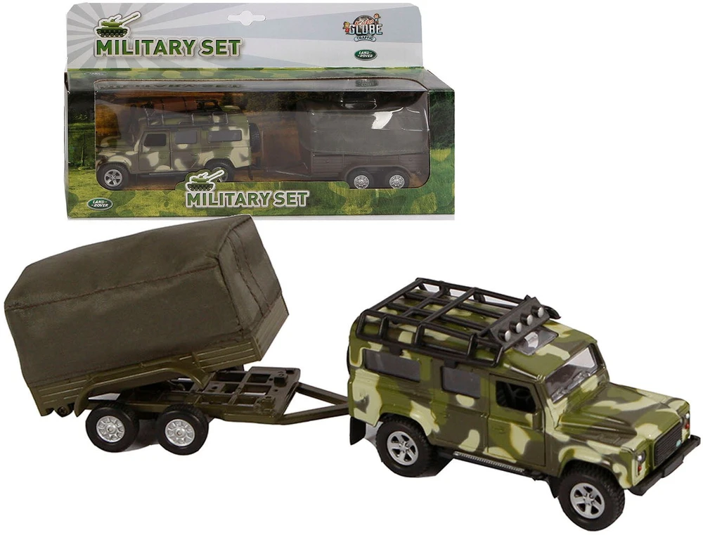 Hipo HKG Land Rover wojskowy su przyczepą 520027 07823