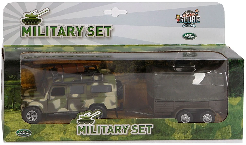 Hipo HKG Land Rover wojskowy su przyczepą 520027 07823