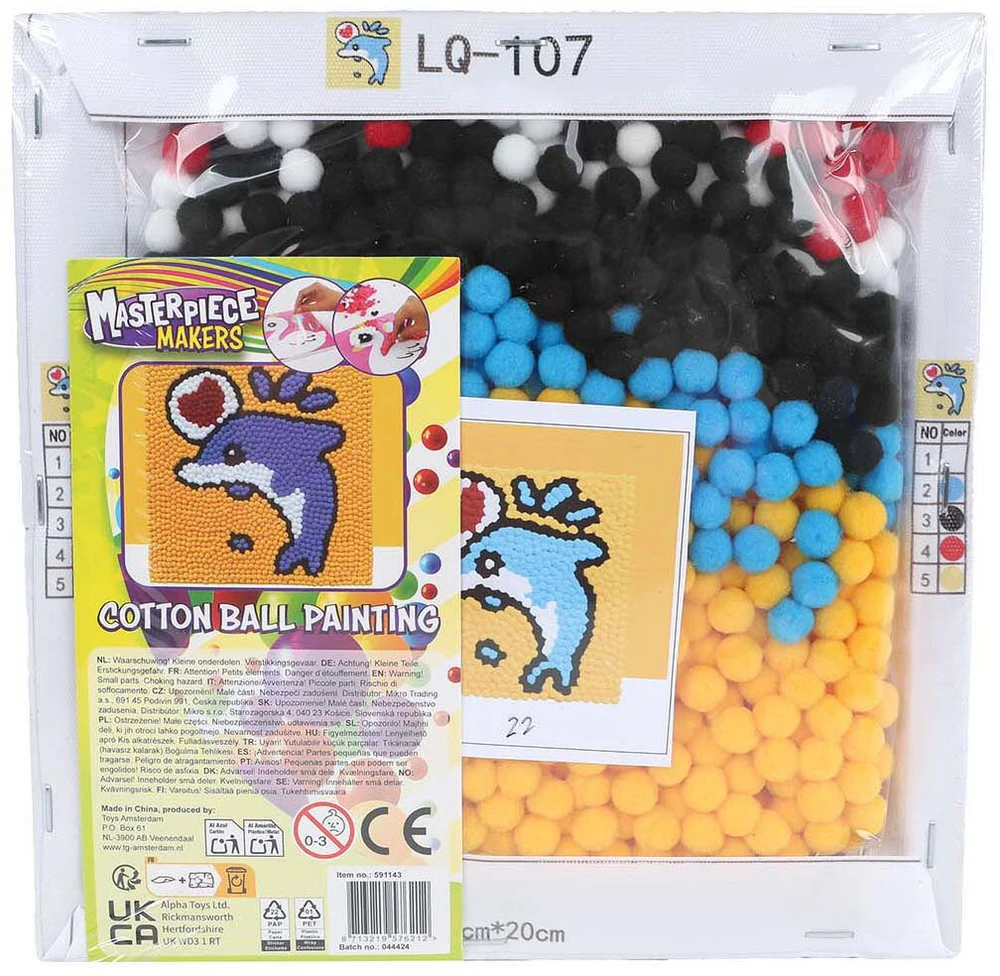 Hipo Hippo paveikslėlis su medvilniniais kamuoliukais 591143 76212