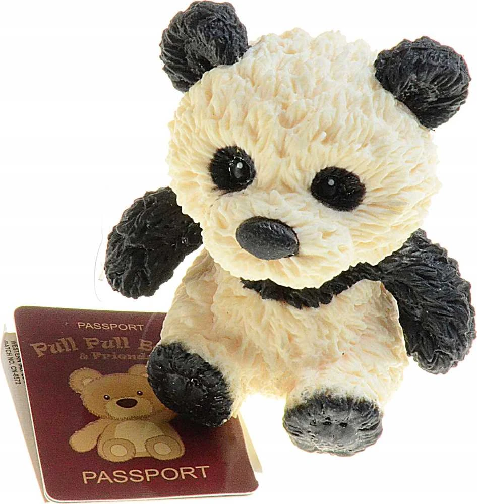 Guminė panda su žirneliais 7cm HIPO A-189-DB