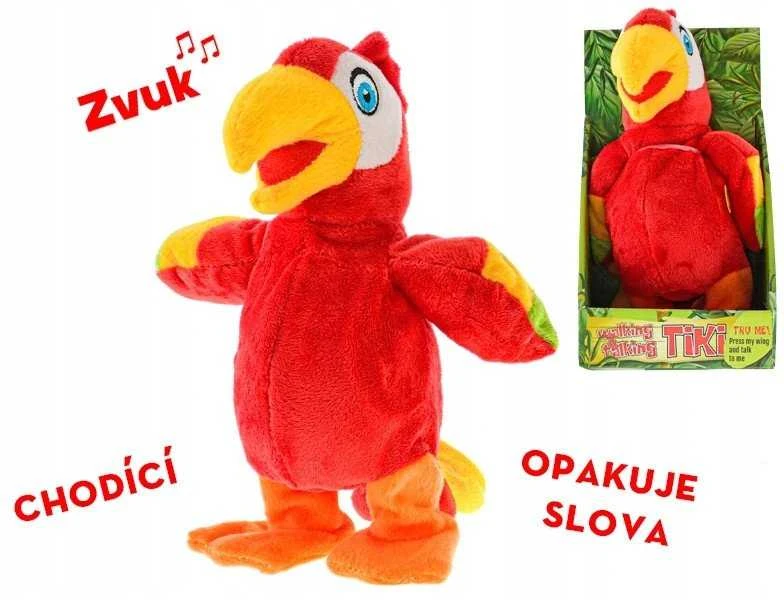Trend Toys Vaikštantis ir kalbantis Tiki – interaktyvus 20 cm pliušinis žaislas