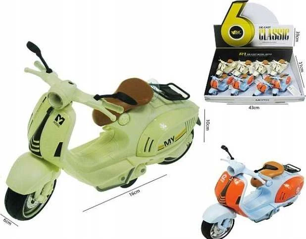 Hipo Hippo paspirtukas 16 cm, švieselės/garsai, 2 ratukai, 8 vnt./ekranas HXFC87 46625