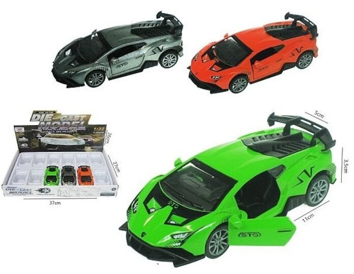 Hipo sportinis automobilis 12cm 3 varomų ratų HX181 46540