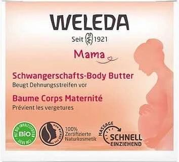 Weleda Mother Stretch Mark kūno sviestas nuo celiulito ir strijų moterims, 150 ml