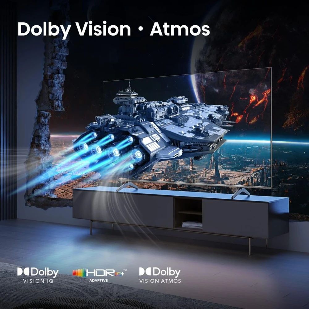 Televizorius Hisense 100E7Q PRO 2.54 m (100") 4K Ultra HD Smart TV Wi-Fi Juodas