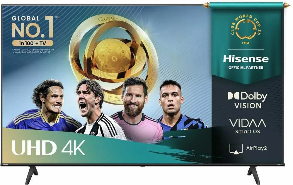 „Hisense UHD“ išmanusis televizorius | 55A6Q | 55" | Išmanusis televizorius | VIDAA OS | UHD | Juodas