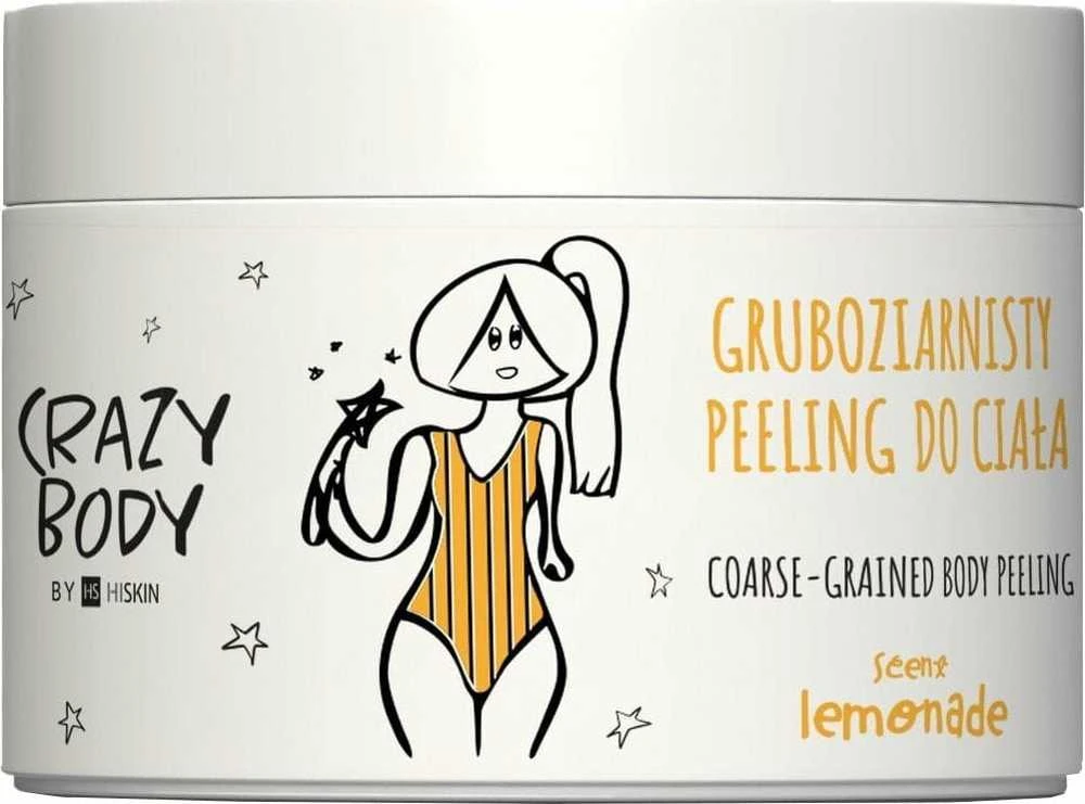 HISKIN Crazy Body Stambiagrūdis kūno pilingas - LEMONADAS 300 ml