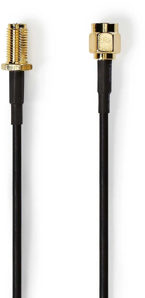 RP-SMA koaksialinis ilgintuvas su auksinėmis jungtimis