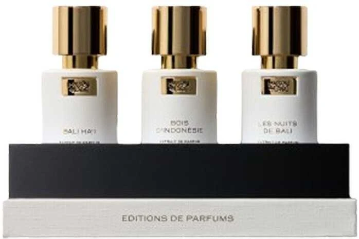 Chapitre 02 Set Maison De L'Asie: Bali Ha'i Extrait De Parfum Unisex, 15 ml + Bois d'Indonesie Extrait De Parfum Unisex, 15 ml + Les Nuits De Bali Extrait De Parfum Unisex, 15 ml