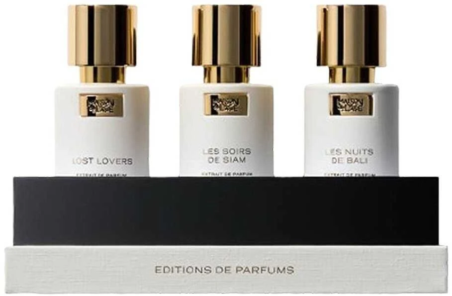 Editions De Parfums Ambre Set Maison De L'Asie: Lost Lovers Extrait De Parfum Unisex, 15 ml + Les Nuits De Bali Extrait De Parfum Unisex, 15 ml + Les Soirs De Siam Extrait De Parfum Unisex, 15 ml