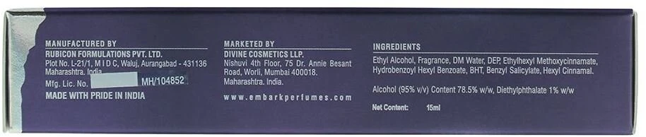 Embark My Journey Kashmir EDP parfumuotas vanduo unisex, 15 ml