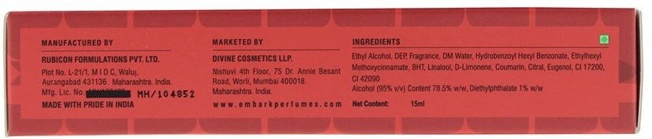 Embark My Passion EDP parfumuotas vanduo vyrams, 15 ml