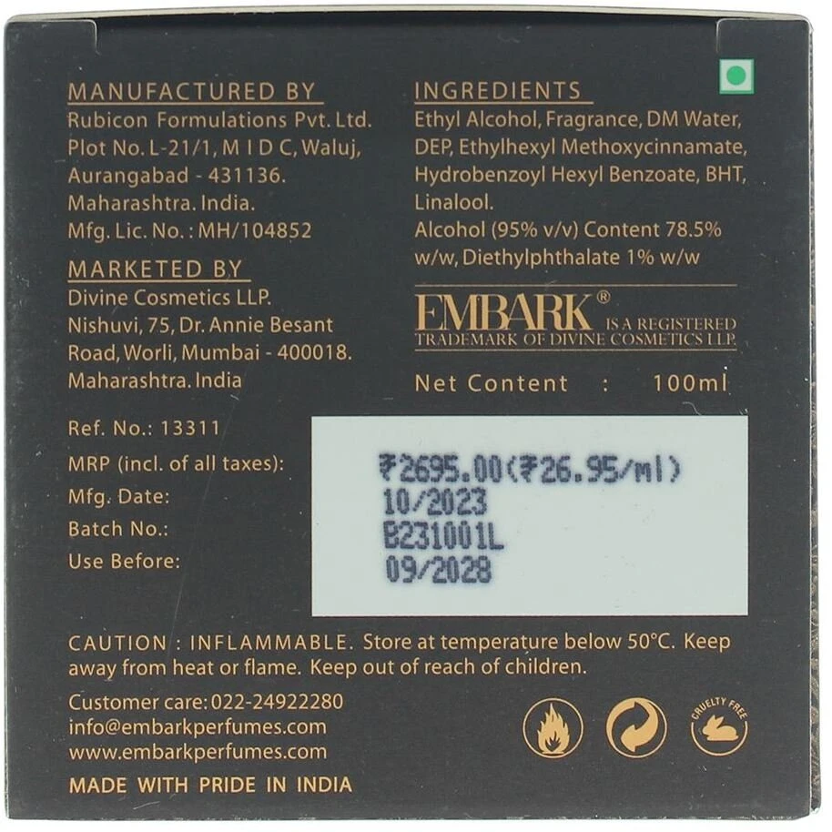 Embark Wood Oud EDP parfumuotas vanduo unisex, 100 ml