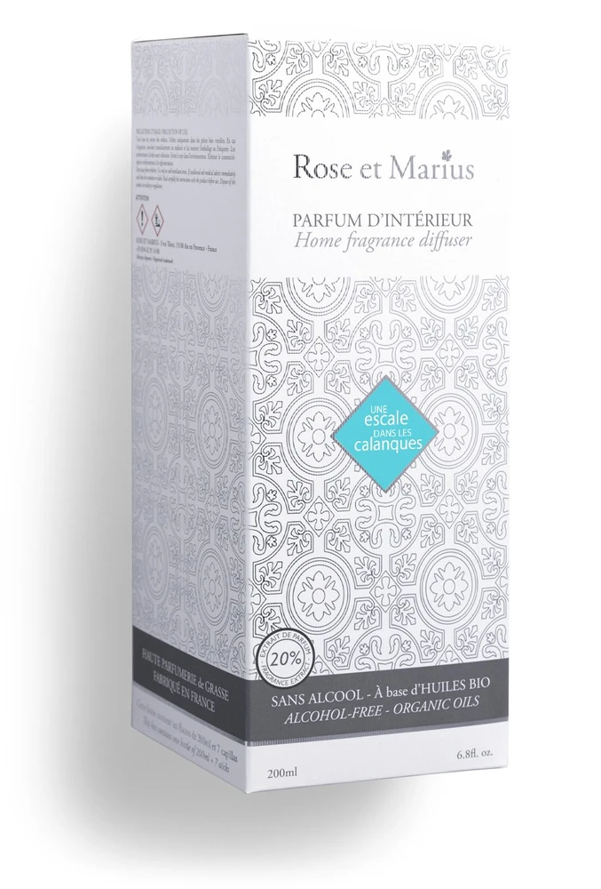 Rose et Marius Une Escale Dans Les Calanques Aroma Reed Diffuser, 200 ml
