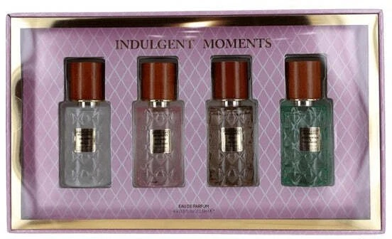 Set Indulgent Moments: Cashmere & Vanilla Eau De Parfum For Women, 15 ml + Rožinė Peony & Vanduo Lotus Eau De Parfum For Women, 15 ml + Neroli & Sea Salt Eau De Parfum For Women, 15 ml + Jasmine Petals & Cedarwood Eau De Parfum For Women, 15 ml