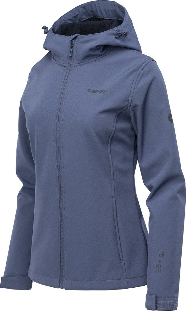 hitec Moteriška softshell striukė su reguliuojamu gobtuvu Hi-Tec