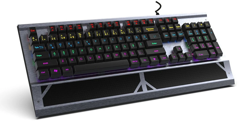 Carruzzo Inca IKG-444 klaviatūra Žaidimams USB Pilka