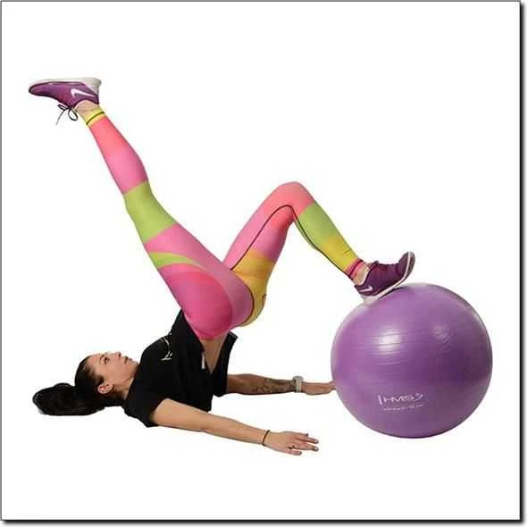Naujas violetinis gimnastikos kamuolys HMS YB02, 65 cm
