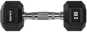 HMS Hex Pro gumuotas hantelis 1 x 2kg