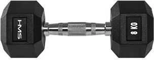 HMS Hex Pro gumuotas hantelis 1 x 8kg