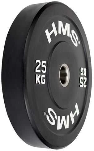 Olimpinis guminis svoris HMS BBR juodas - 25 kg