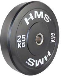 Olimpinis guminis svoris HMS BBR juodas - 25 kg