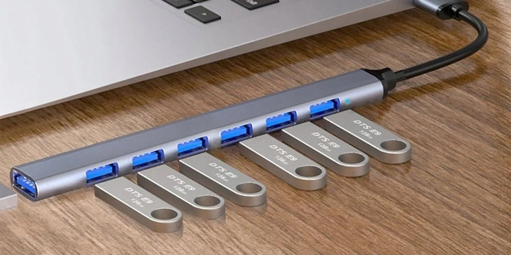 HOB USB Bounn adapteris USB A TO 6*USB2.0+USB3.0