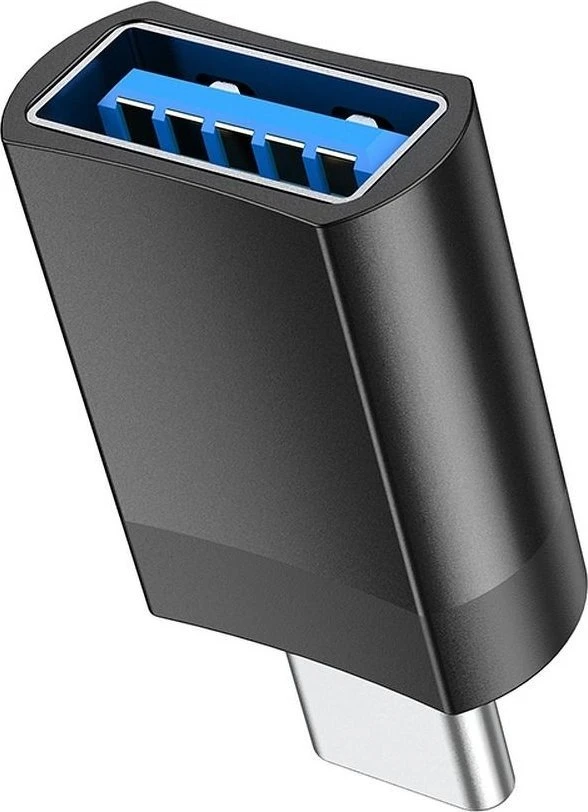 Adapteris Hoco UA17 Type-C to USB-A juodas
