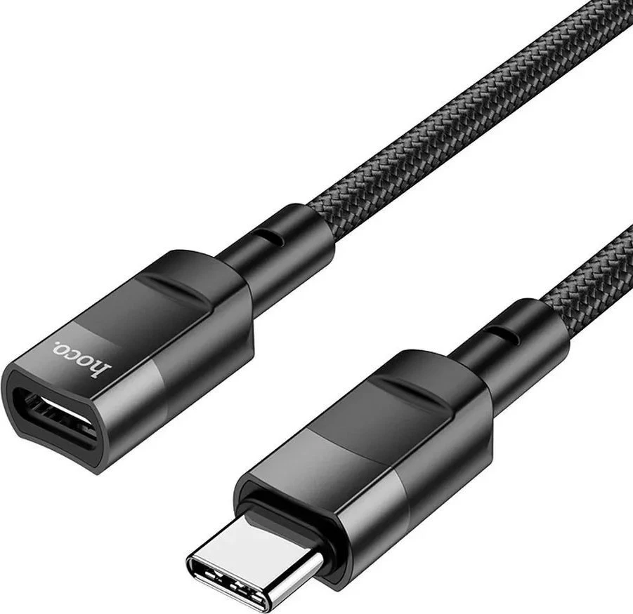 Adapteris OTG USB C to USB C Hoco 3A 1,2 m U107 juodas