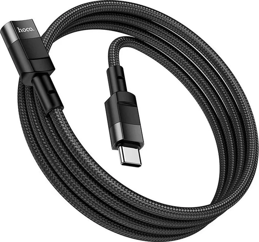 Adapteris OTG USB C to USB C Hoco 3A 1,2 m U107 juodas