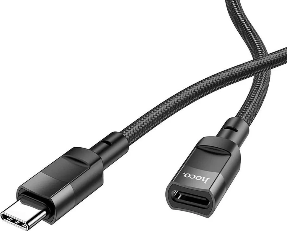 Adapteris OTG USB C to USB C Hoco 3A 1,2 m U107 juodas